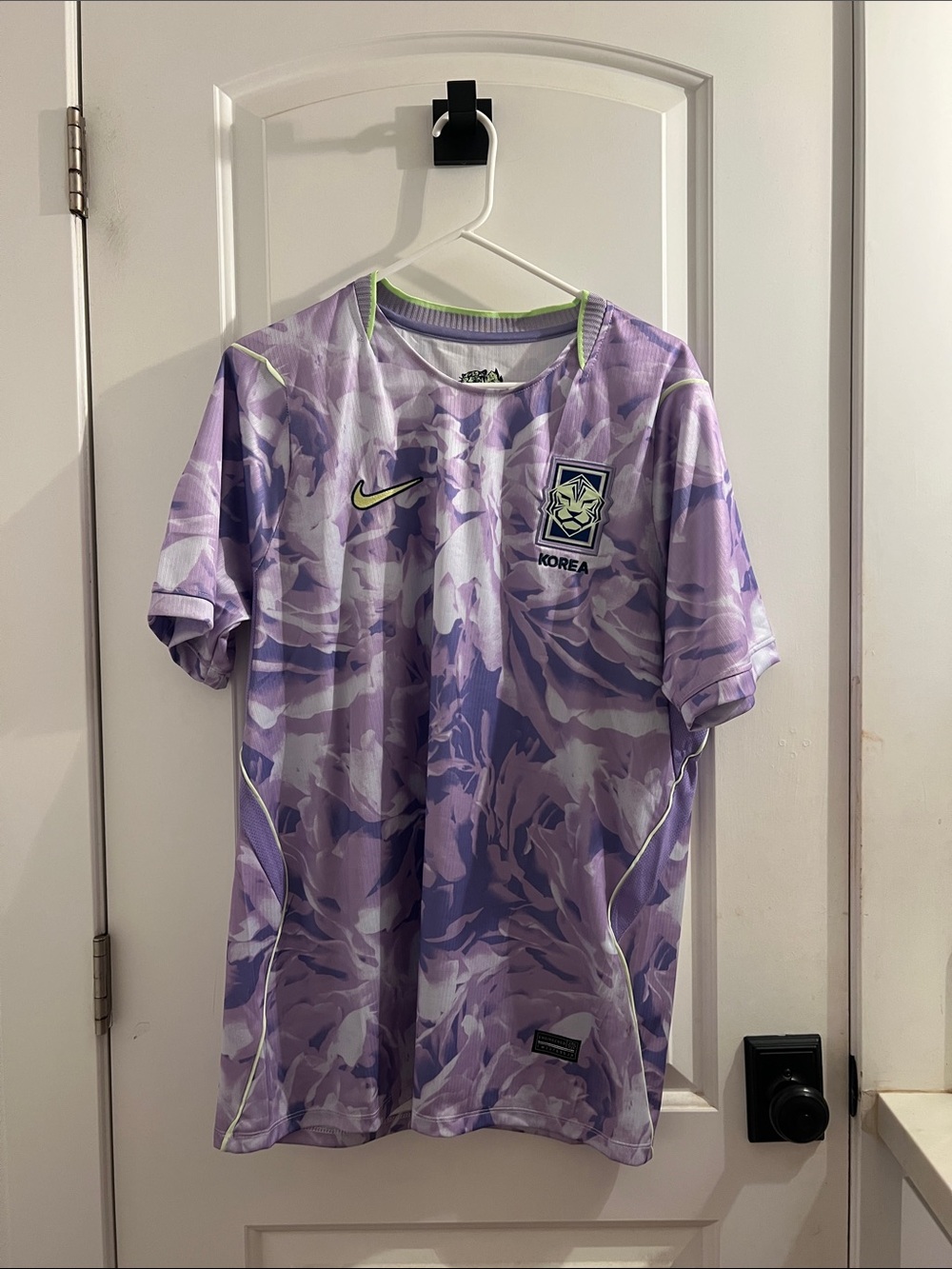 Nike Men's Korea Lavender Camo Football Jersey
